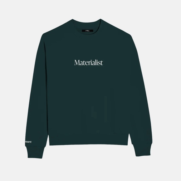 204. At Present x Pangaia Materialist Crew Neck Sweatshirt NWT Small $165 - Picture 2 of 4